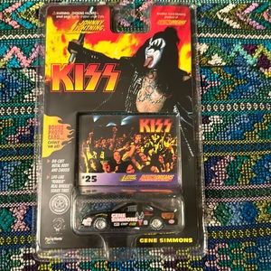 KISS Race Car, Gene Simmons, bonus Photo Card. Rock pop culture collectible